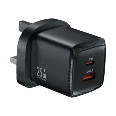 Green Lion G-Charge Series Dual Port Wall Charger 25W UK Plug