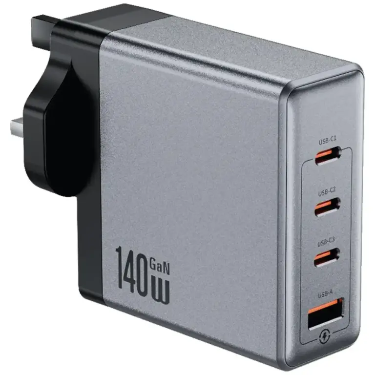 Green Lion GaN Premium UK Plug Wall Charger 140W