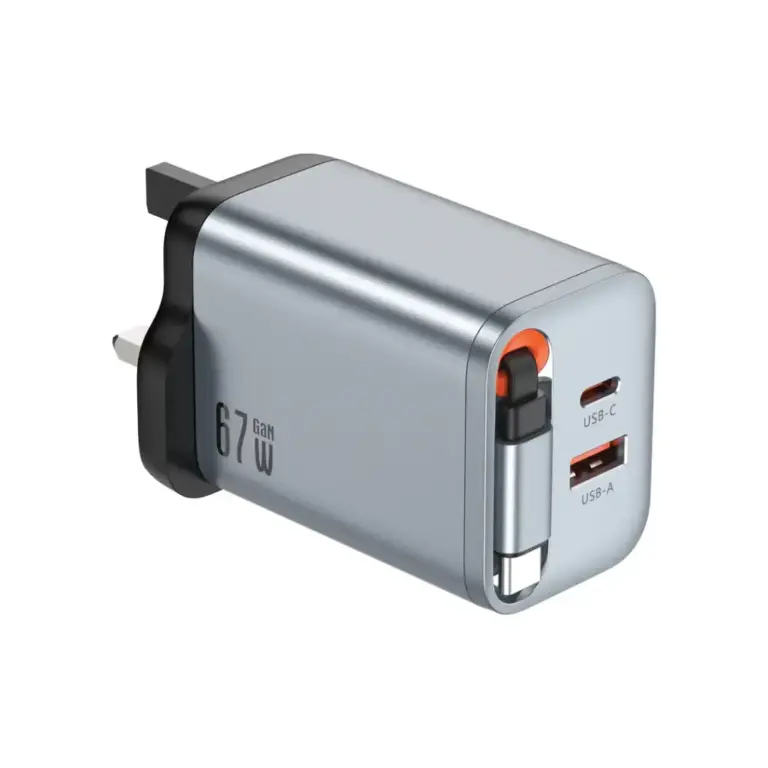 Green Lion GaN Premium UK Plug Wall Charger 67W