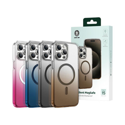 Green Lion Gradient Magsafe Case for iPhone 15 Pro / 15 Pro Max