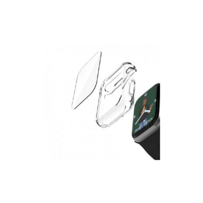 Green Lion Guard Plus PC Case for Apple Watch-45mm-Clear