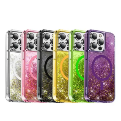 Gadget Pulse Kenya 60 Green Lion Happiness 3D Magnetic Glitter Resin Case
