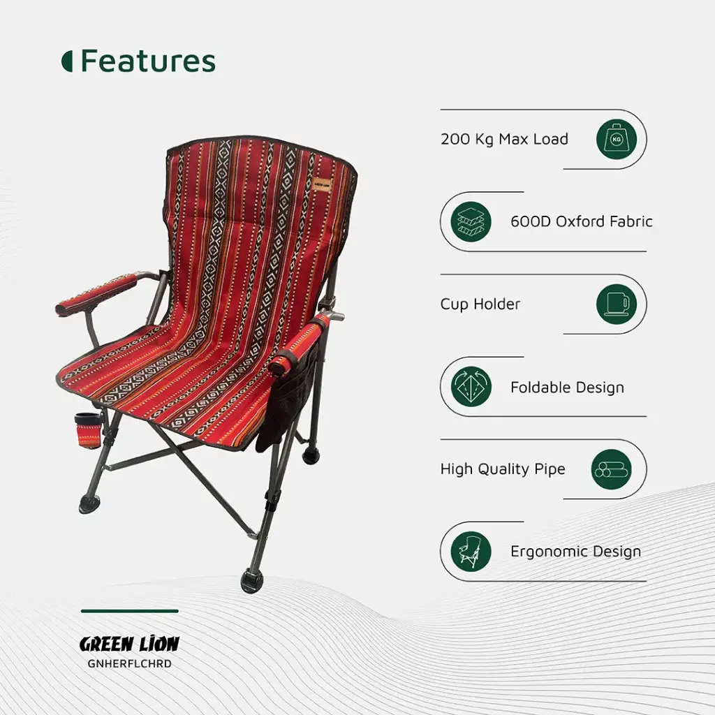 Green Lion Heritage Foldable Chair