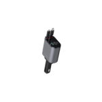 Green Lion Integrated Car Charger with Retractable Cables 38W