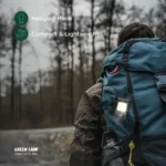 Green Lion Keychain Light with Foldable Design