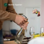 Green Lion Keychain Light with Foldable Design