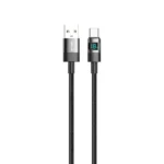 Green Lion LED Display Braided USB-A to USB-C Cable