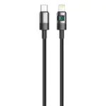 Green Lion LED Display Braided USB-C to Lightning Cable