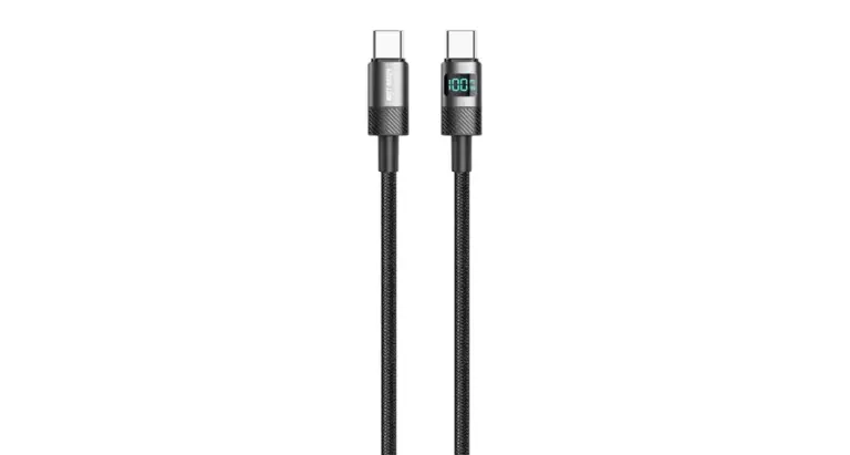 Green Lion LED Display Braided USB-C to USB-C Cable