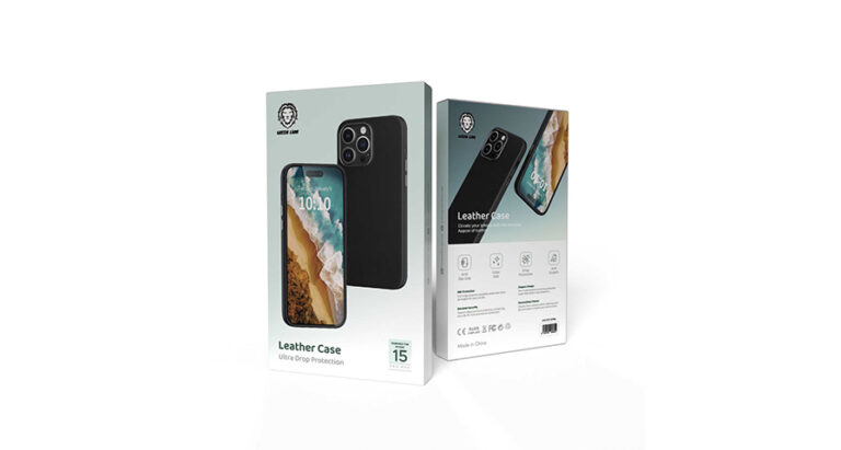 Green Lion Leather Case for iPhone 15 Pro / 15 Pro Max