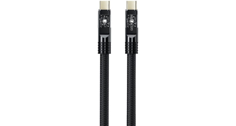 Green Lion Led Braided Usb-C to Usb-C 60W