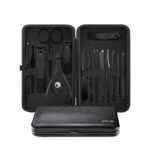 Green Lion Limpia 15 in 1 Manicure & Pedicure Kit Stainless Steel PU Leather Nail Clipper Set Non-Slip Tool Kit