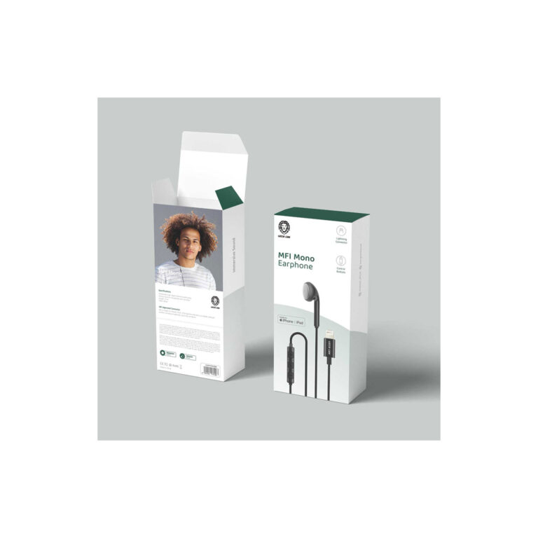 Green Lion MFI Mono Earphone with Lightning Connector