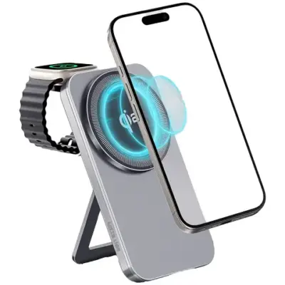 Green Lion Magstand Duo Wireless Charger with Kickstand 15W