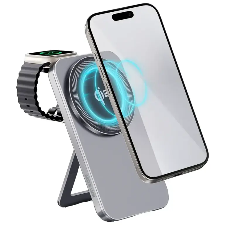 Green Lion Magstand Duo Wireless Charger with Kickstand 15W