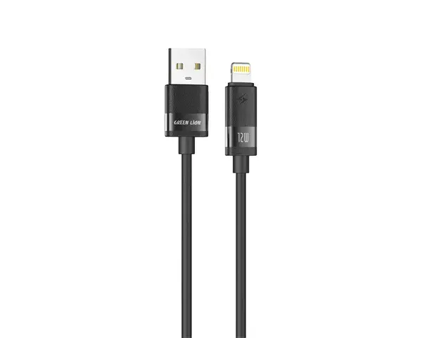 Green Lion Matte Silicone USB-A to Lightning Cable