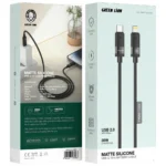Green Lion Matte Silicone USB-C to Lightning Cable