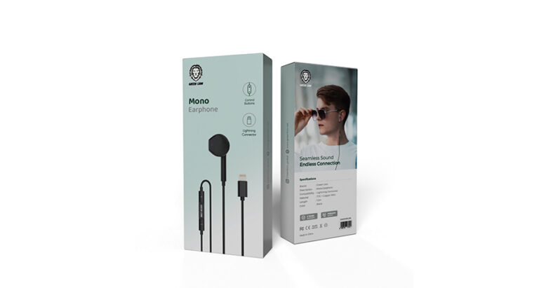 Green Lion Mono Earphone with Lightning Connector