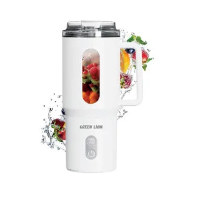 Green Lion Mug Blend Portable Juicer 500ML-White