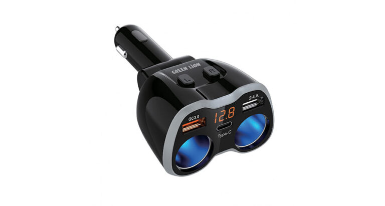 Green Lion Multi-Port Car Charger Adapter