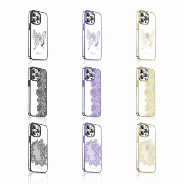 Green Lion Nature 2 Flower Curtain Case for iPhone 14 Pro Max