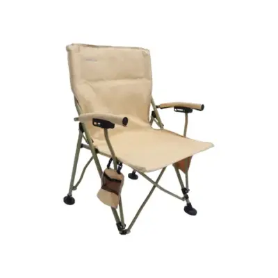 Gadget Pulse Kenya 6 Green Lion Outdoor Camping Chair with Carrying Bag - Desert Sand