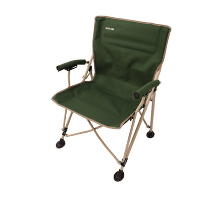 Green Lion Outdoor Camping Chair with Carrying Bag - Dark Green
