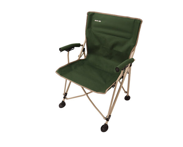 Green Lion Outdoor Camping Chair with Carrying Bag - Dark Green