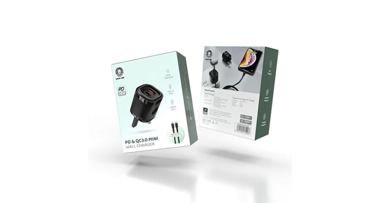 Green Lion PD+QC 20W One-way solution+TC-TC data cable 1m Black/Orange