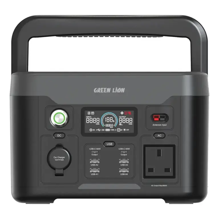 Green Lion PGX600 Power Station with 307.2Wh & 12000mAh LiFePO4 Battery
