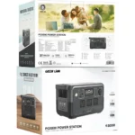 Green Lion PGX800 Power Station with 768Wh & 30000mAh LiFePO4 Battery