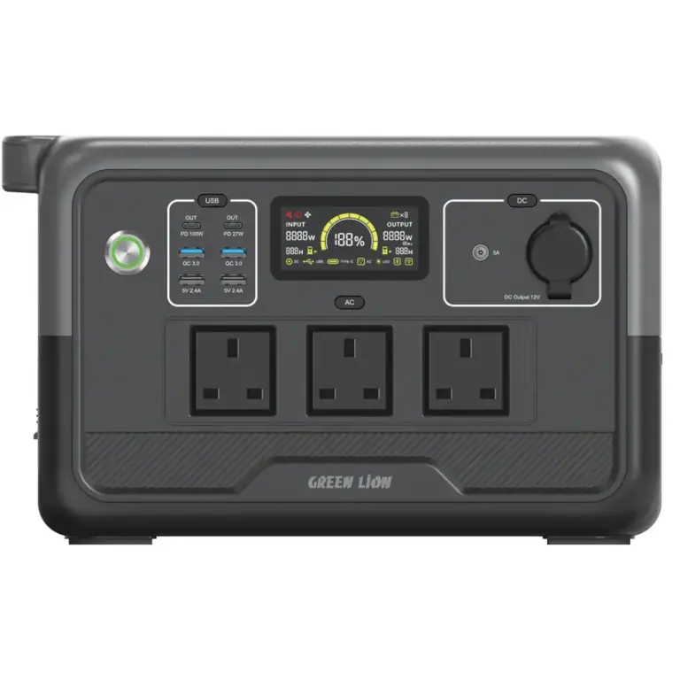 Green Lion PGX800 Power Station with 768Wh & 30000mAh LiFePO4 Battery