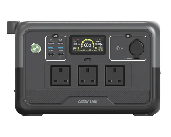 Green Lion PGX800 Power Station with 768Wh & 30000mAh LiFePO4 Battery