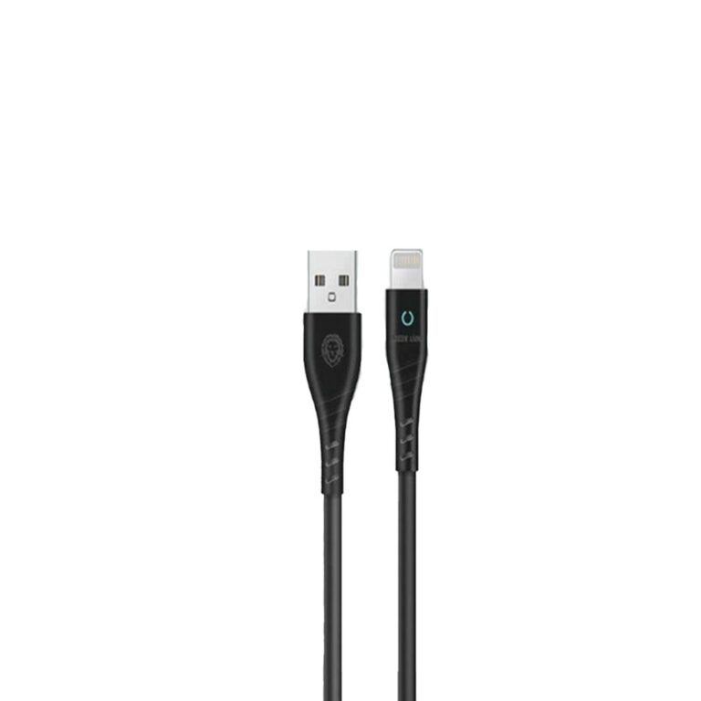 Green Lion PVC USB-A to Lightning Cable with LED Indicator 1M