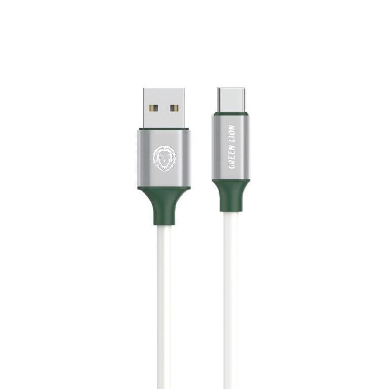 Green Lion PVC USB-A to Type-C Wide Cable 1M