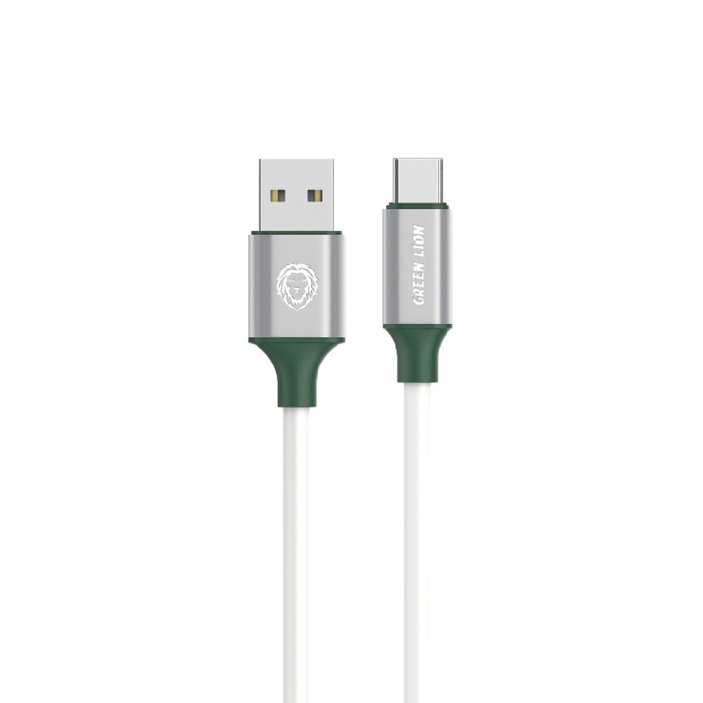Green Lion PVC USB-A to Type-C Wide Cable 1M