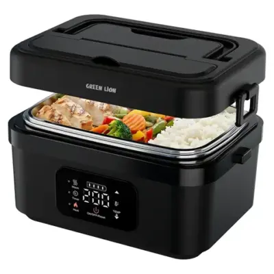 Green Lion Portable Lunch Box with Built-In Battery & Electric Heating