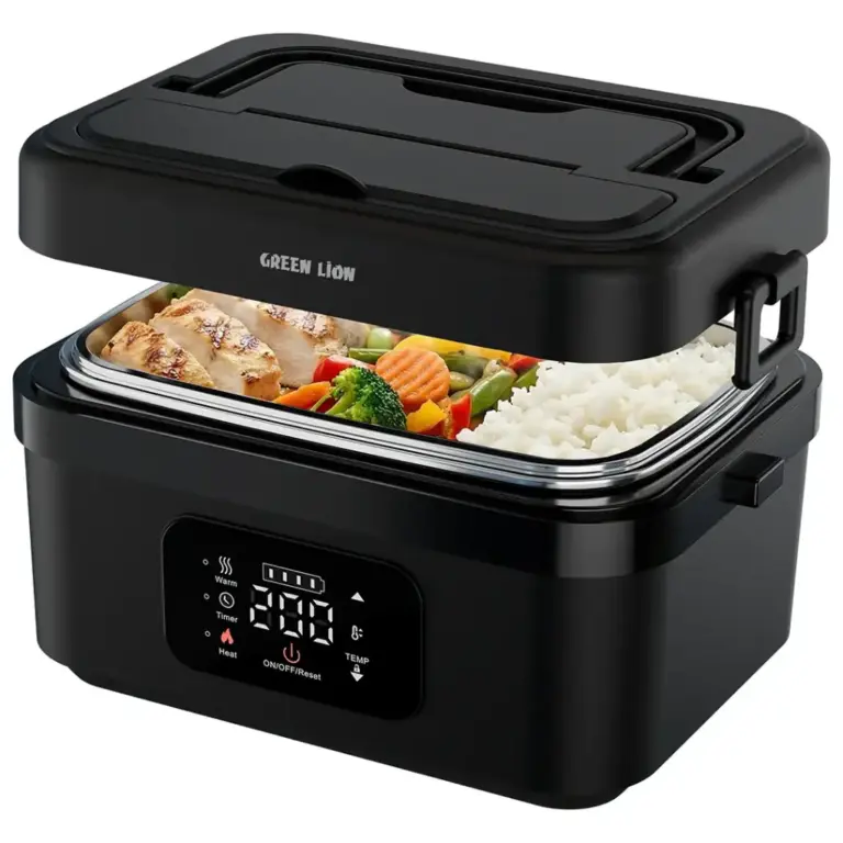 Green Lion Portable Lunch Box with Built-In Battery & Electric Heating