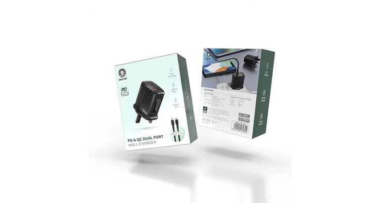 Green Lion QC3.0+PD(One-way solution)20W +TC- TC data cable 1m Black/Orange