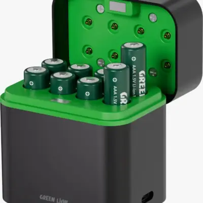 Green Lion RECHARGEABLE 8*AAA Battery Dock USB-C