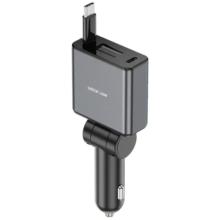 Green Lion Retractable 75W Car Charger
