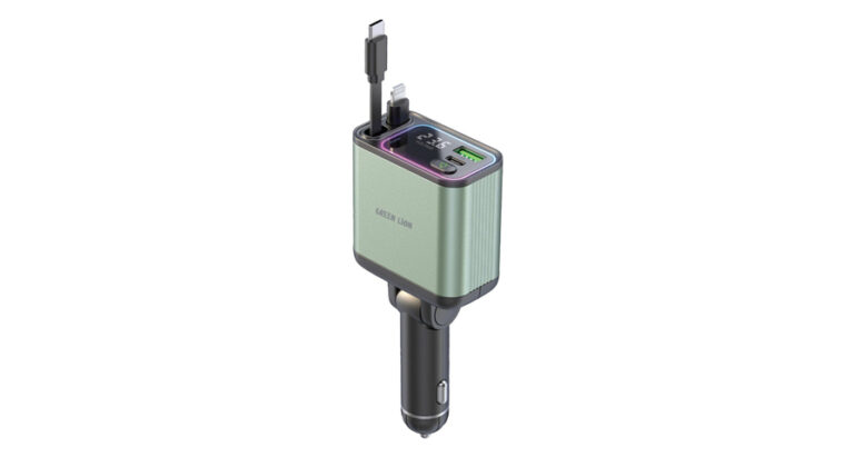 Green Lion Retractable 90W Car Charger