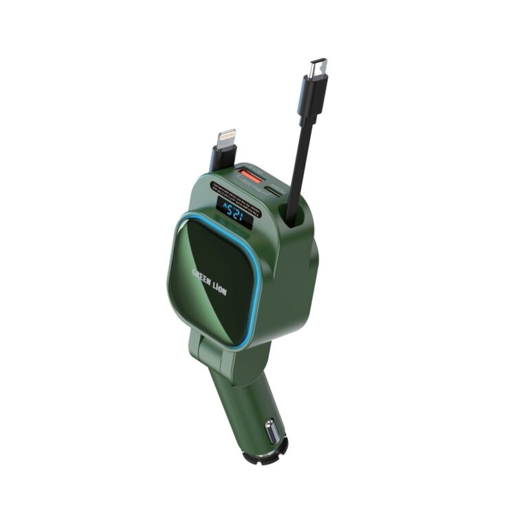 Green Lion Retractable 96W Car Charger