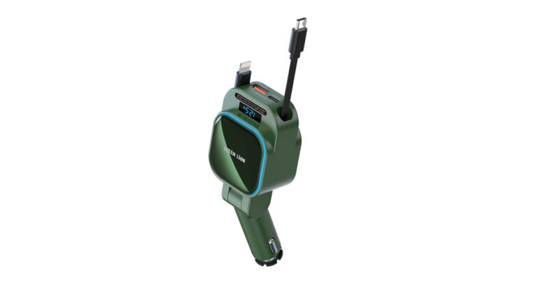 Green Lion Retractable 96W Car Charger