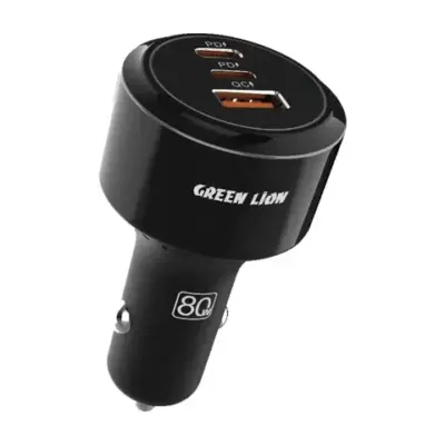 Green Lion Roadex Triple Port Car Charger 80W