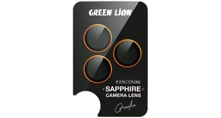 Green Lion Sapphire Camera Lens for iPhone 17 Pro Max