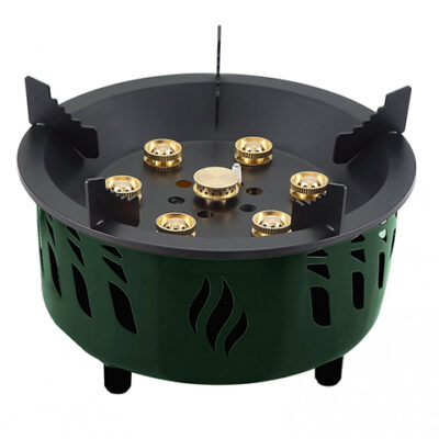 Green Lion Seven Burner Camping Stove with Storage Bag