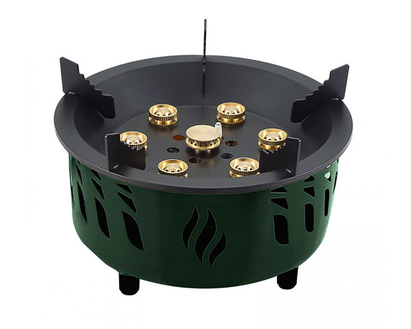 Green Lion Seven Burner Camping Stove with Storage Bag