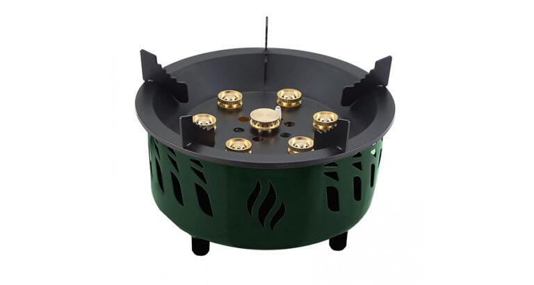 Green Lion Seven Burner Camping Stove with Storage Bag
