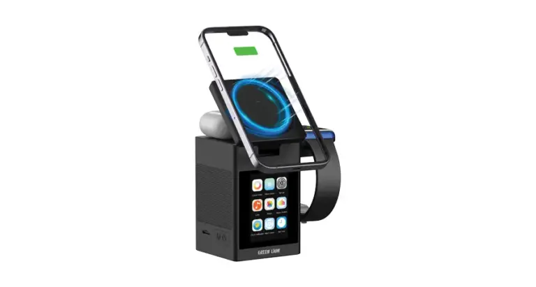Green Lion Smart Station Pro LCD Display Wireless Charger with Speaker